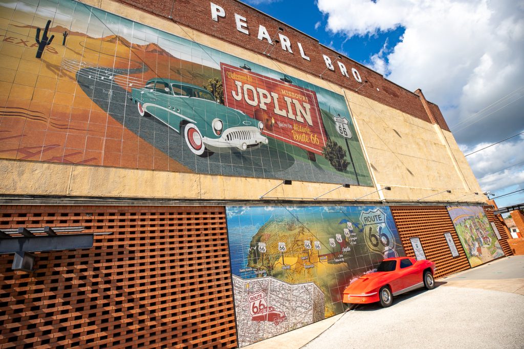 Route 66 Mural Park in Joplin, Missouri